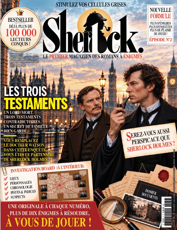 SHERLOCK N°2 - Les Trois Testaments : à vous de mener l'enquête !